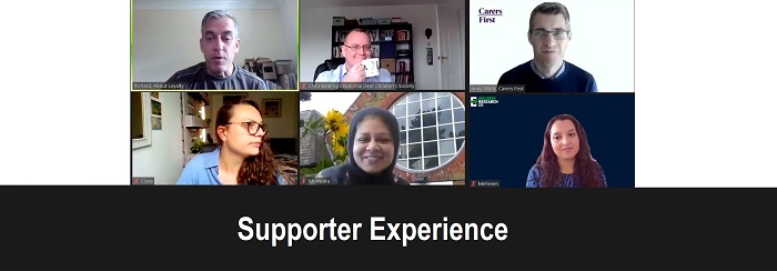 Supporter experience - screengrab of speakers